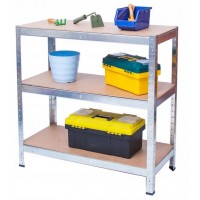 Стелаж металевий 90х90х40см Siker 3 полиці