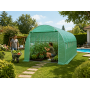 Теплица садовая усиленная Primaveo 40 м2 (10 × 4 × 2 м) 16 окон, армированная пленка UV-4, оцинкованный каркас 25 мм (Зеленая)