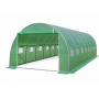 Теплица садовая усиленная Primaveo 40 м2 (10 × 4 × 2 м) 16 окон, армированная пленка UV-4, оцинкованный каркас 25 мм (Зеленая)
