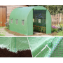 Садовая теплица 6 м2 (3 × 2 × 2 м) с окнами, армированная пленка UV-4, Зеленая (Польша)