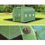 Садовая теплица 6 м2 (3 × 2 × 2 м) с окнами, армированная пленка UV-4, Зеленая (Польша)