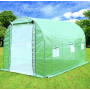 Садовая теплица 6 м2 (3 × 2 × 2 м) с окнами, армированная пленка UV-4, Зеленая (Польша)