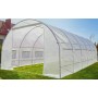 Садовая теплица 18 м2 (6 х 3 х 2 м) с армированной пленкой UV-4, с окнами, Прозрачная (Польша)